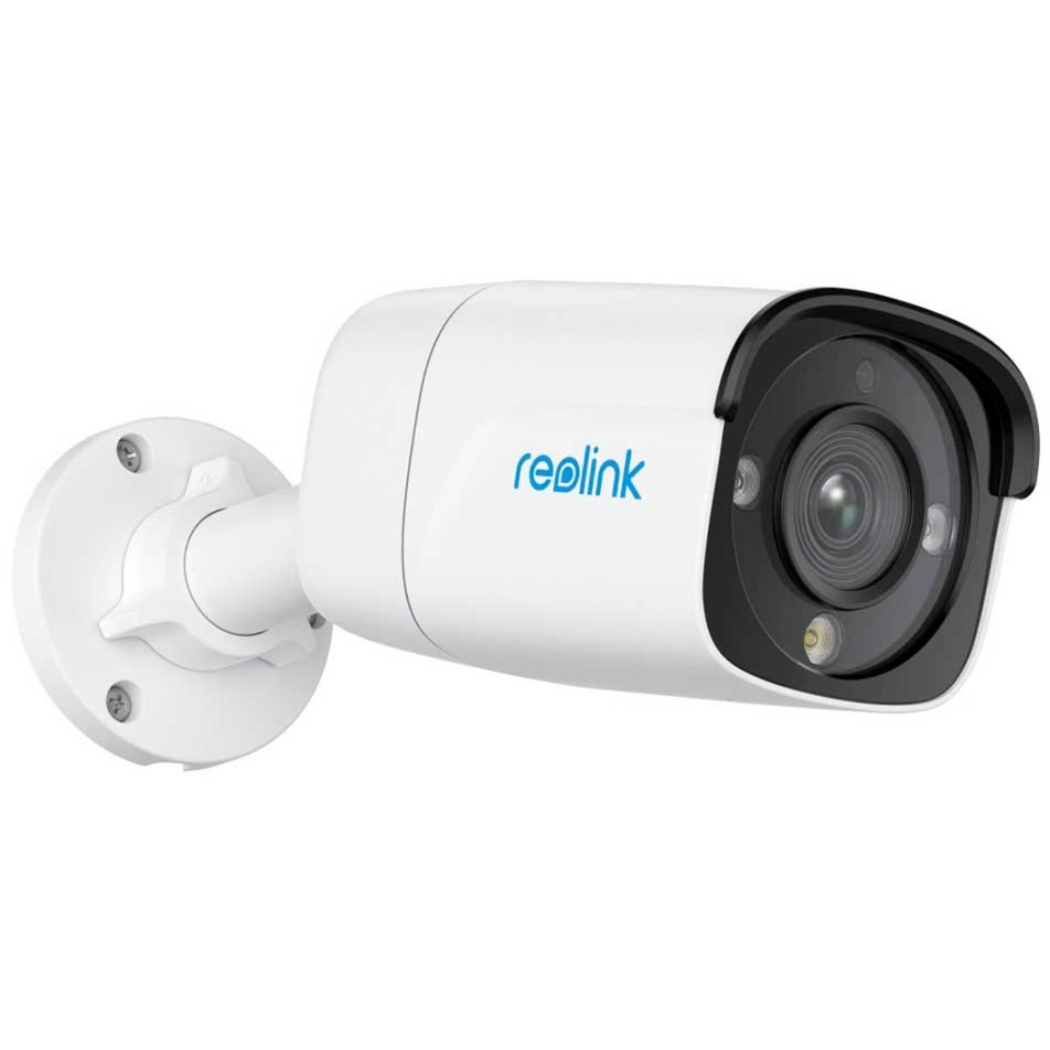 Reolink turvakaamera P340 Smart 12MP Ultra HD PoE Bullet Camera with Person/Vehicle Detection and Two-Way Audio, valge 