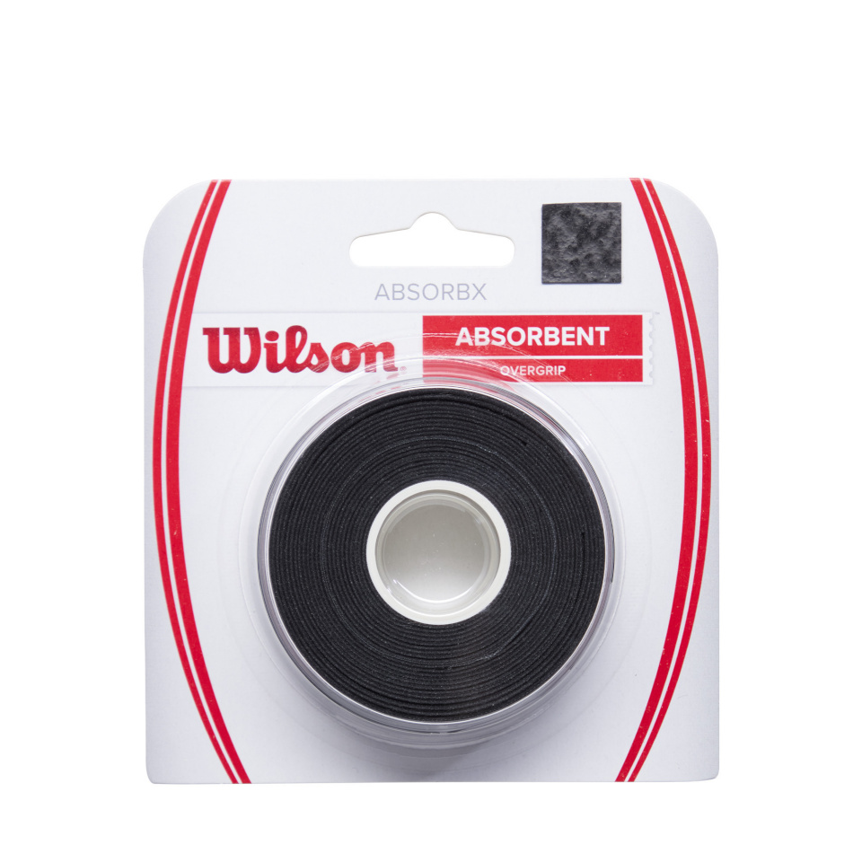 Wilson Absorbx Overgrip käepide, 3 tk pakis, must