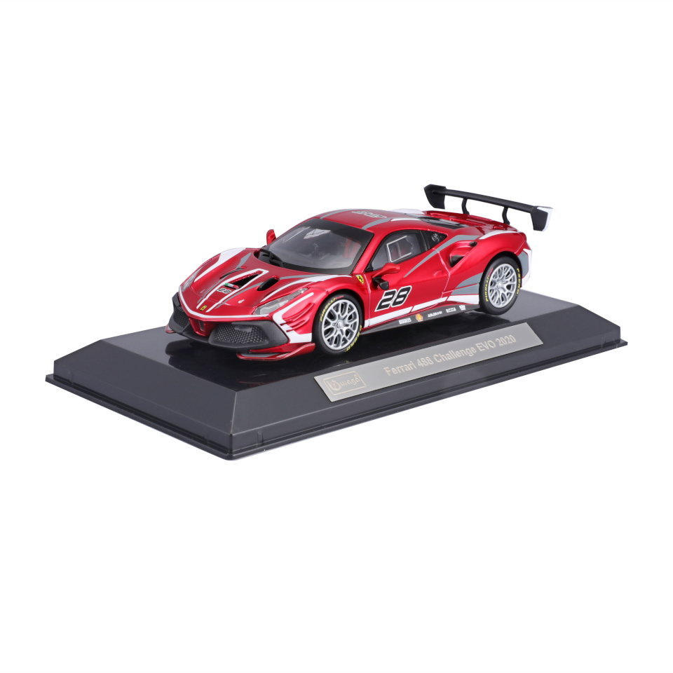 BBURAGO 1:20 võidusõiduauto mudel Ferrari 488 Challenge EVO, 18-36309