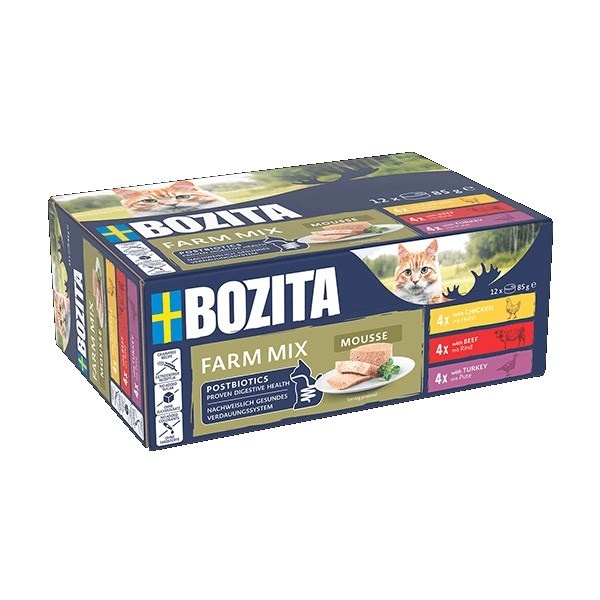 Bozita kassitoit Mousse Mix Ocean, 12x85g