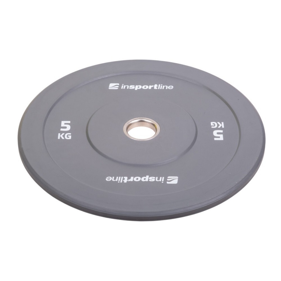 inSPORTline raskusketas Bumper Plate Go 50 mm 5kg hall