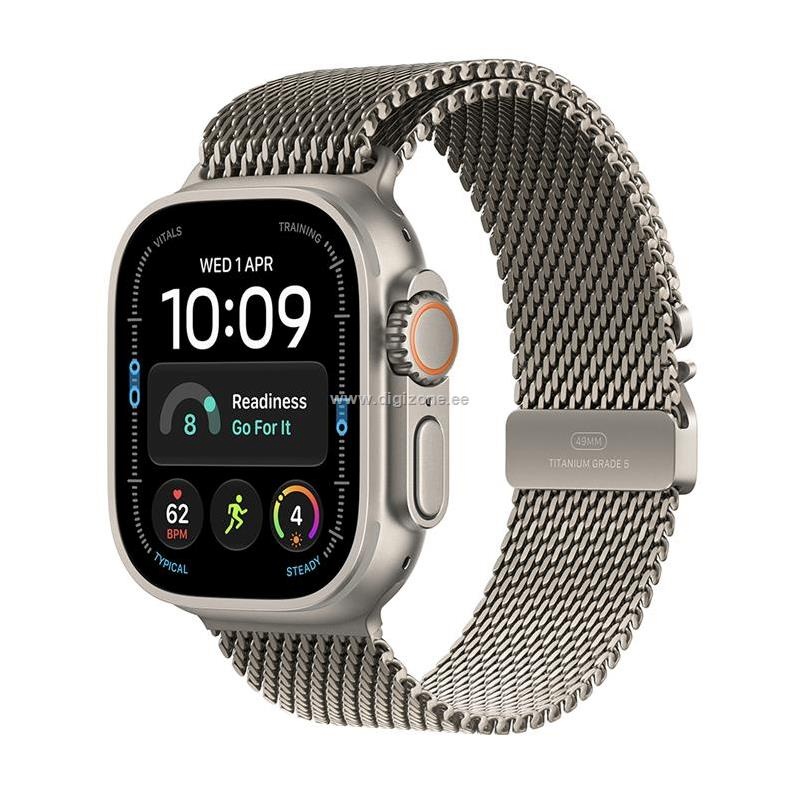 Apple nutikell Watch Ultra 4 5G 49mm Titanium, Titanium Milanese Loop - M