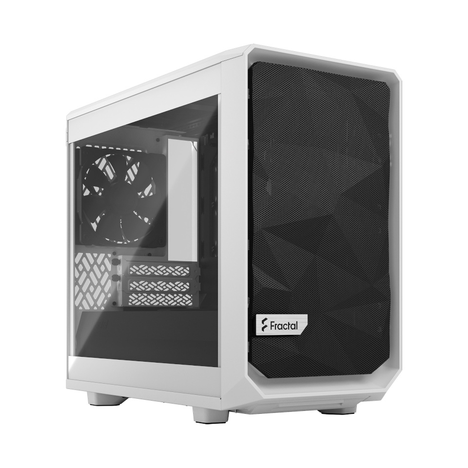 Fractal Design korpus Meshify 2 Nano valge TG clear tint, ITX, valge