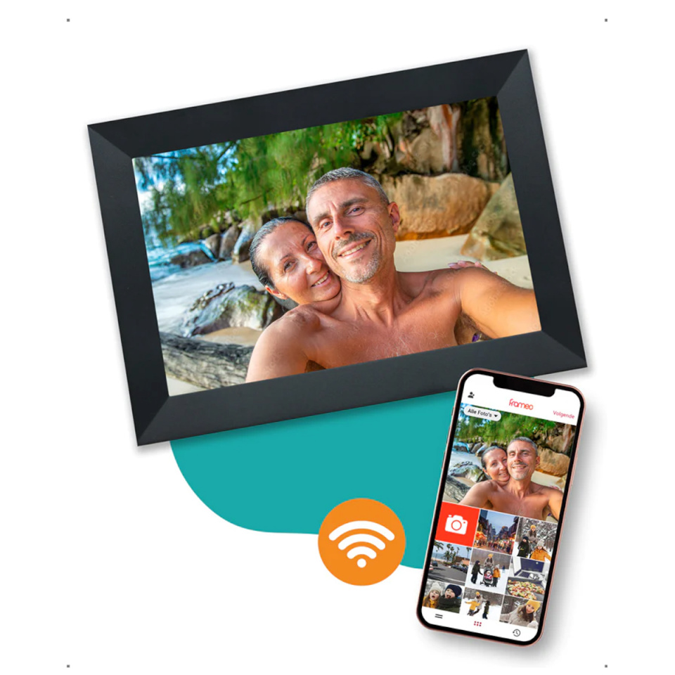 Pora digitaalne pildiraam Pora 10" WF-105T must