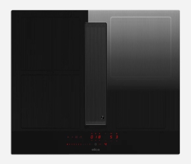 Elica õhupuhastiga integreeritav pliidiplaat NIKOLATESLA VELVET BL/A/83 Hob and Hood (2in1), must