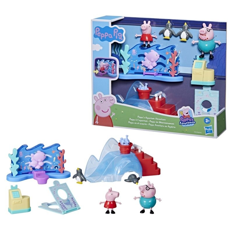 Hasbro mängufiguur Set of Peppa Pig - Adventure in The Aquarium + 4 F4411