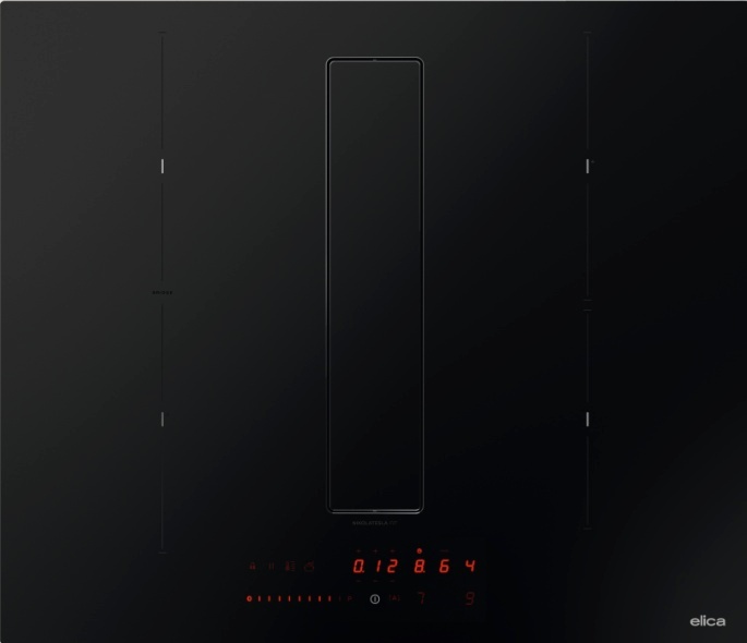 Elica õhupuhastiga integreeritav pliidiplaat NIKOLATESLA FIT RAW BR/A/60 Hob and Hood (2in1), must