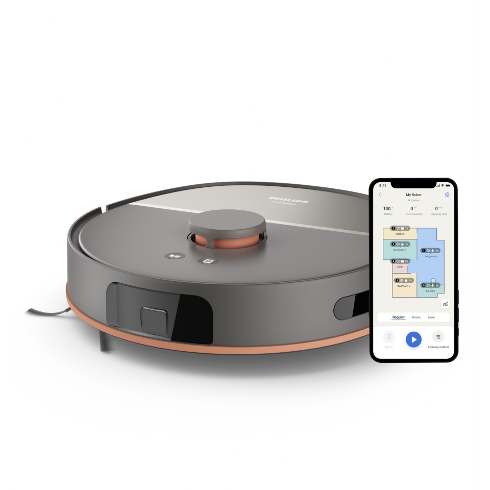 Philips robottolmuimeja XU5000/10 Series 5000 HomeRun Aqua Vacuum and Mop Robot, hall
