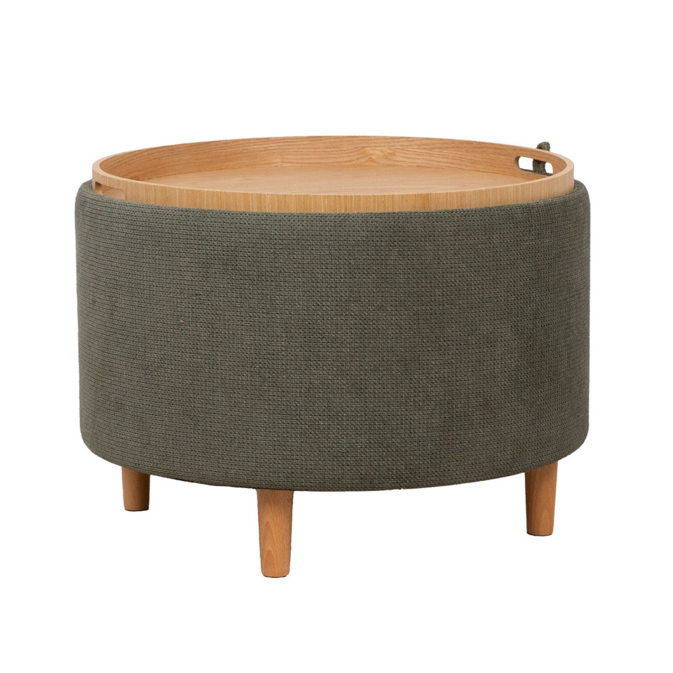 H4Y Tumba/laud HIRO D56xH42.5cm, roheline, panipaigaga