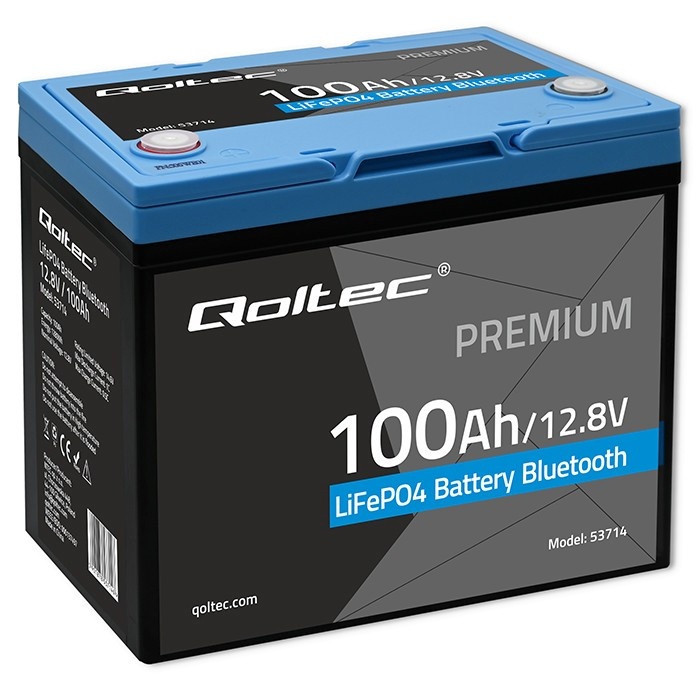 Qoltec patarei LiFePO4 12.8V 100Ah 1280Wh BMS