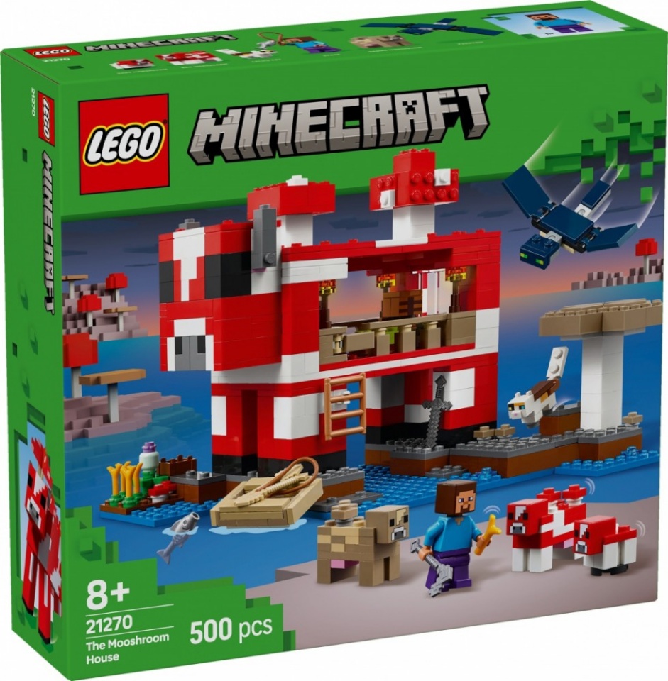 LEGO klotsid 21270 Minecraft Das Pilzkuh-Haus