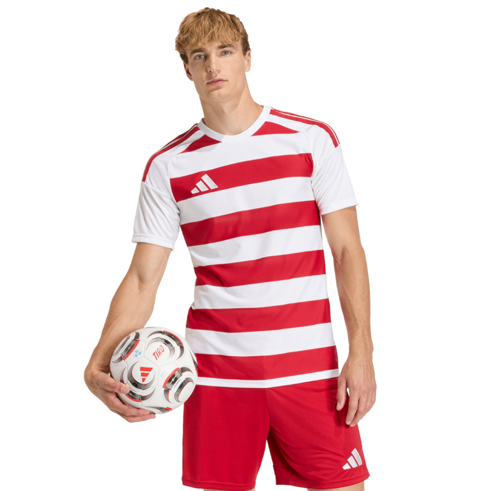 Adidas Teamwear T-särk meestele Hooped 26 Jersey valge-punane KF3388 suurus XL