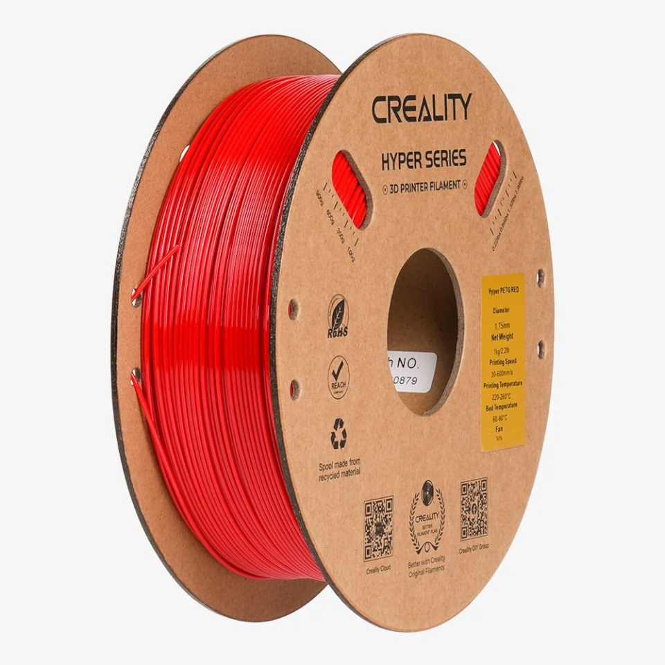 Creality 3D-printeri niit Filament Hyper PETG 1,75 mm 1kg punane