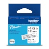 Brother etiketiprinterite etiketid BTAG135 12mm valge/läbipaistev 4m