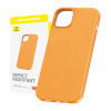 Baseus kaitsekest Phone Case iPhone 15 Pro Fauxther Series oranž