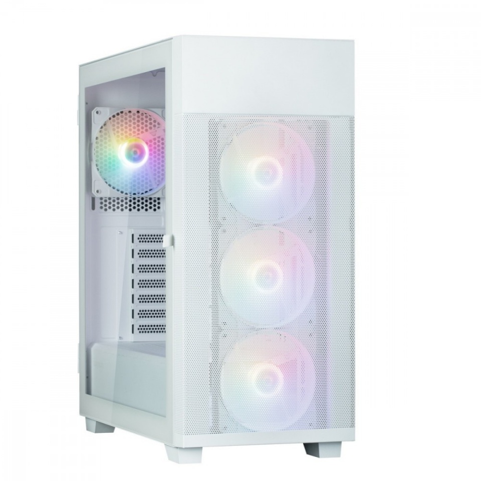 Zalman korpus S5 NEO valge ATX Mid Tower FRGB Fan x4