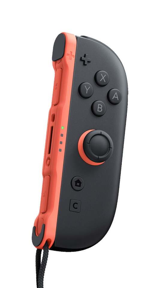 Nintendo mängupult Joy-Con 2 (R) (must/hellrot)