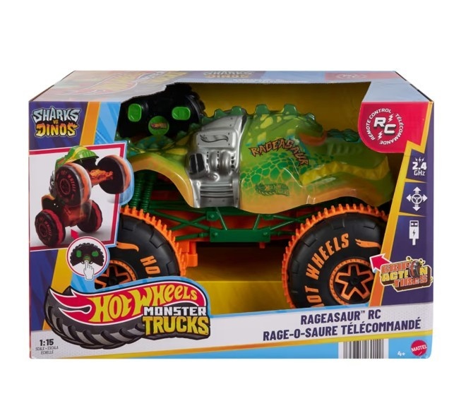 Hot Wheels RC Vehicle Monster Trucks RV Rageasaur