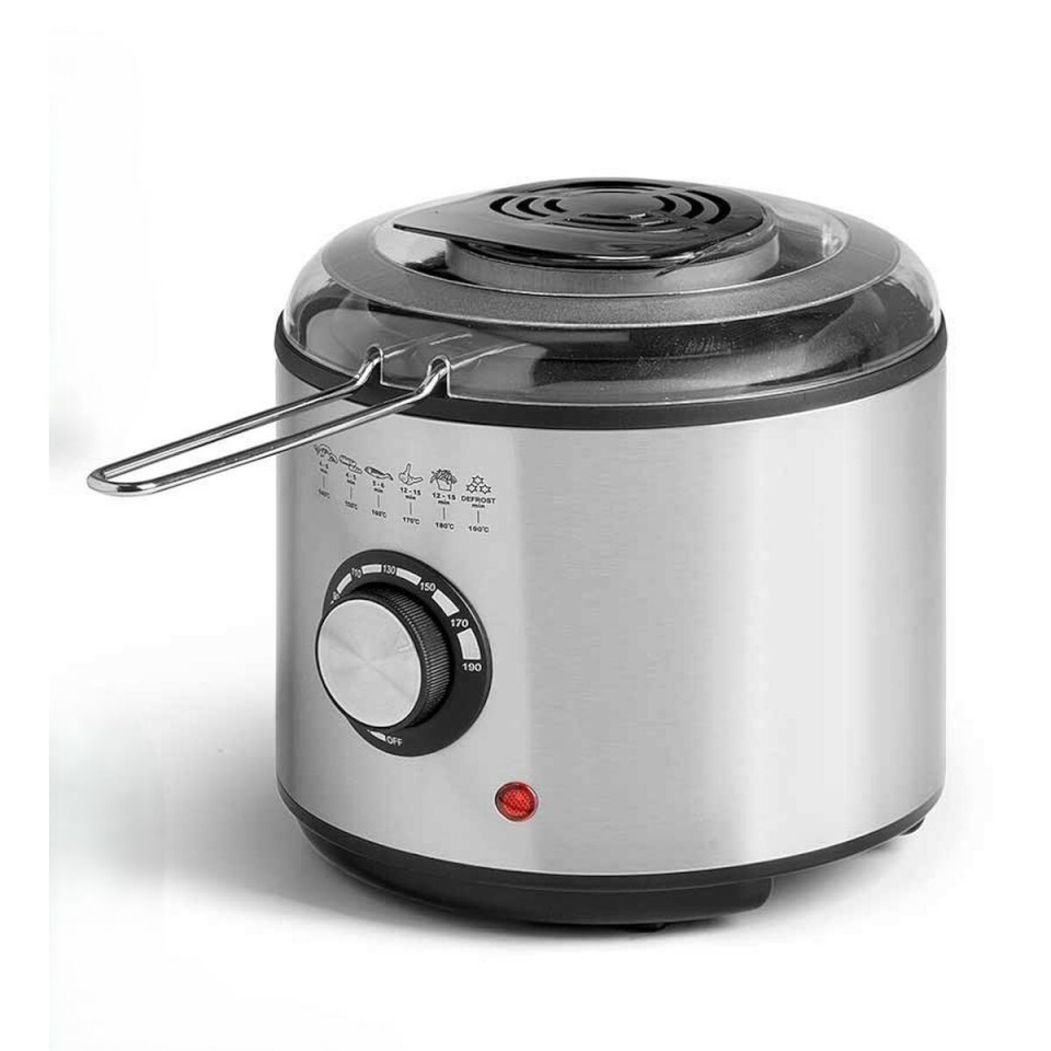 Argon Fritüür must läbipaistev Hõbedane 1 L 950 W