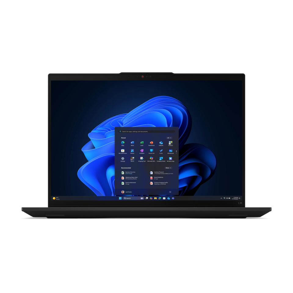 Lenovo sülearvuti 16" L16 G2 5-225U, 16GB, 512GB M.2 SSD, WUXGA, WWAN upgradeable, BT, W11P Software IT Keyboard IT Garantii 1a
