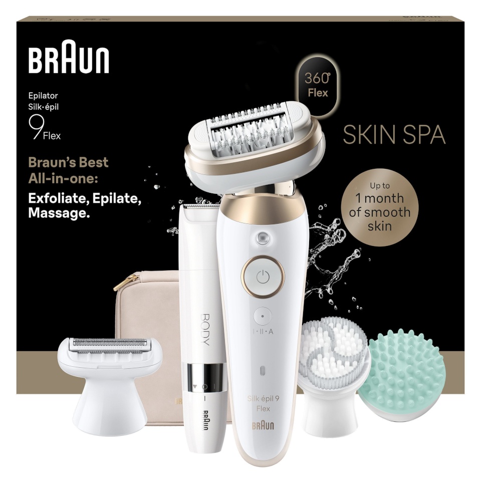 Braun Silk·épil 9 9-481 3D Flex SkinSpa märg- ja kuivkasutuse epilaator