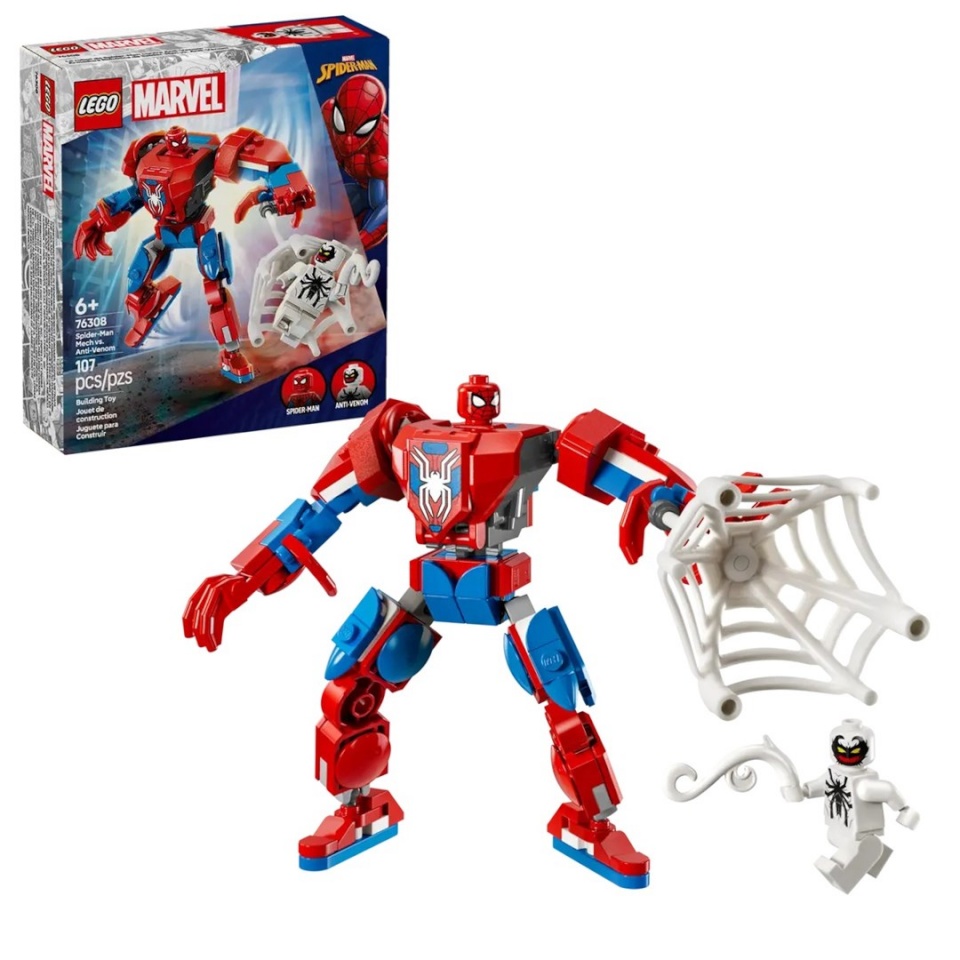 Lego klotsid MARVEL 76308 Spider-Man Mech vs. Anti-Venom