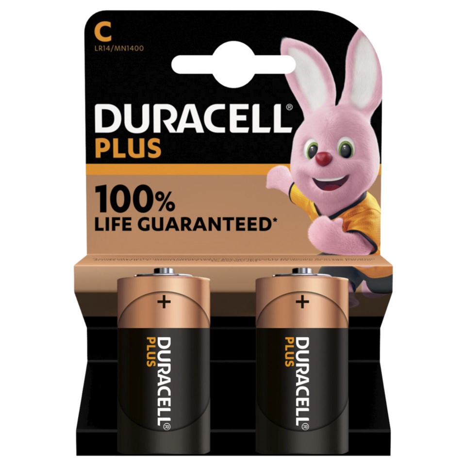 Duracell patarei 1x2 Duracell Plus Baby C MN1400 LR14 1,5V