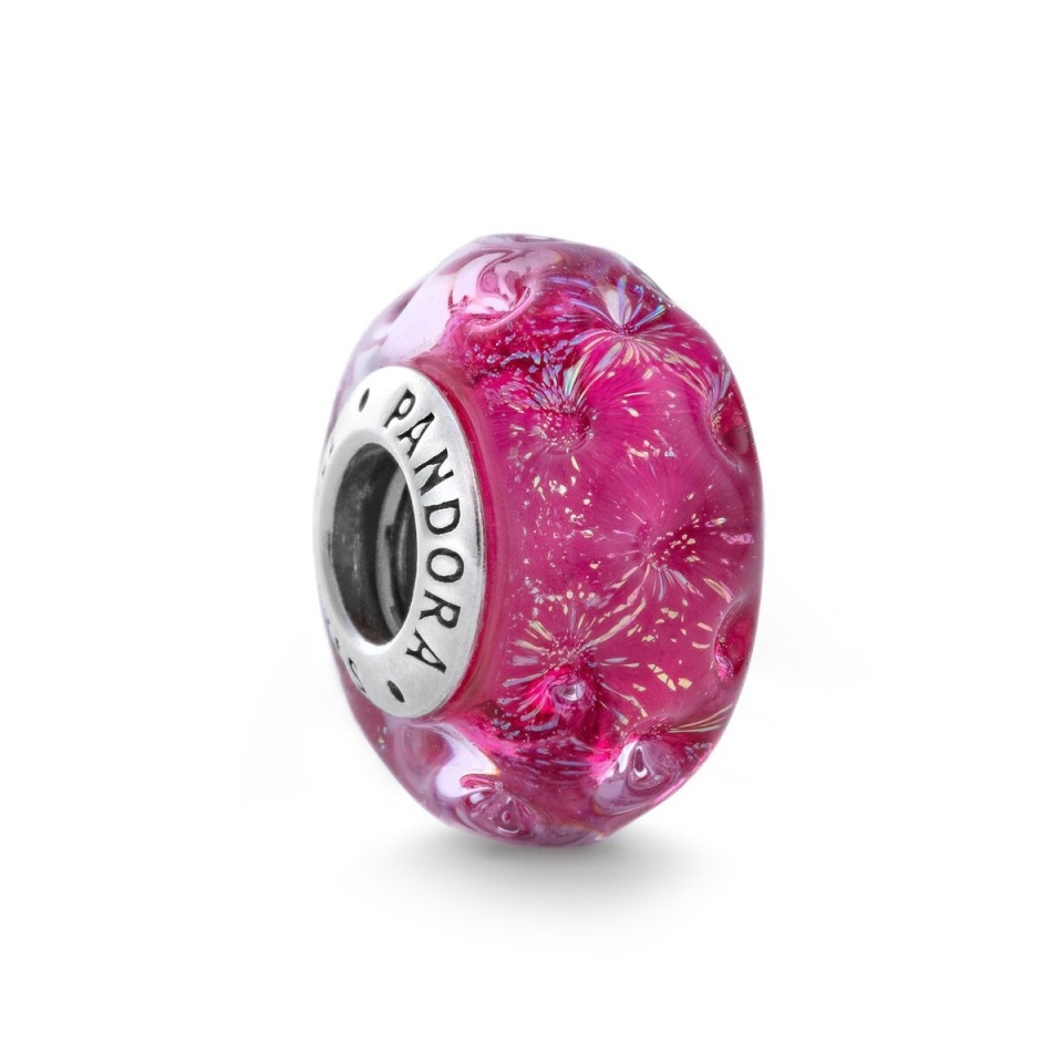 Pandora naiste amulett WAVY STERLING SILVER CHARM WITH IRIDESCENT AND PIN