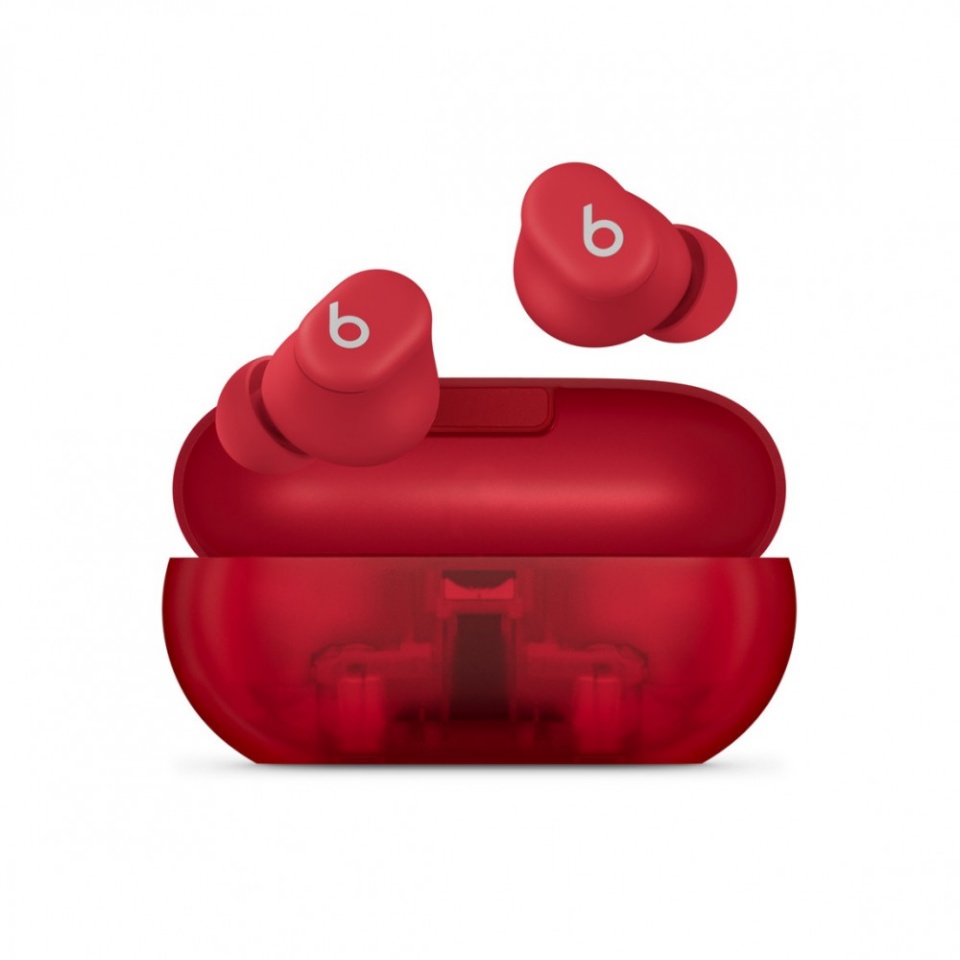 Apple kõrvaklapid Earphones Beats Solo Buds läbipaistev punane