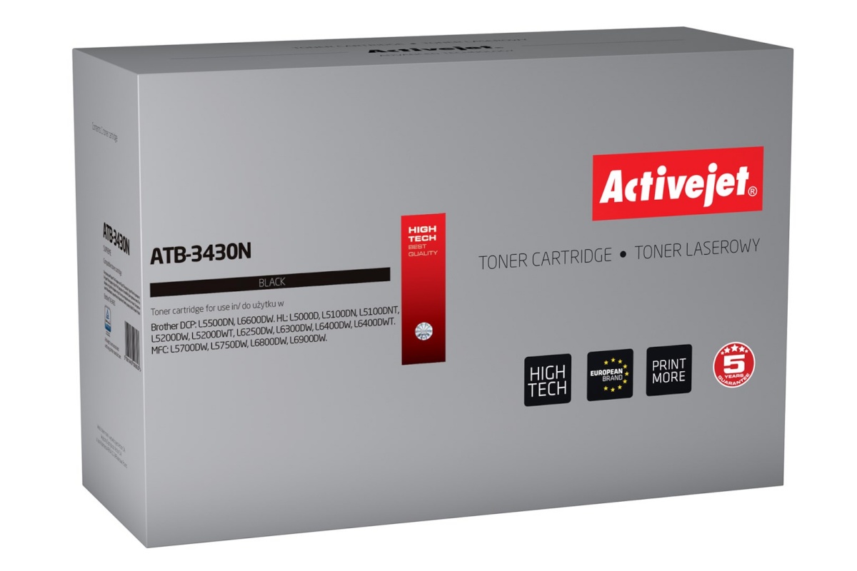 Activejet tooner ATB-3430N replacement for Brother TN-3430, Supreme, 3000 pages, must
