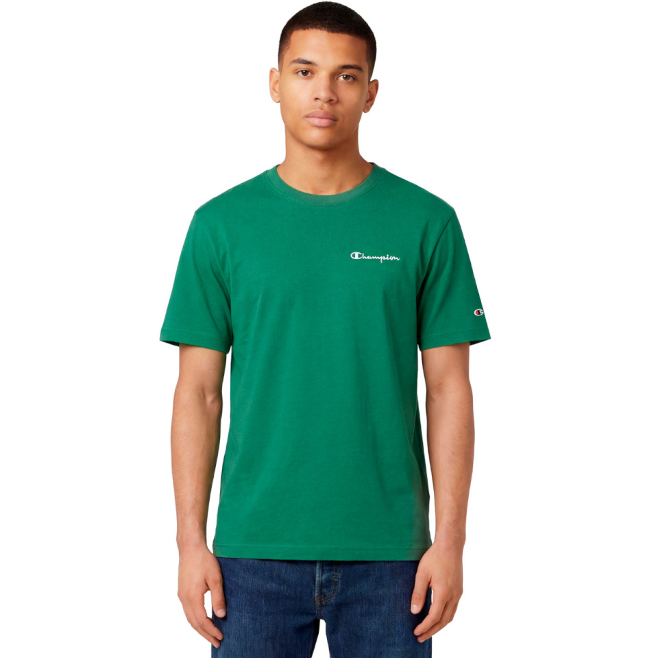 Champion T-särk meestele SS Tee roheline 221798 GS108 suurus S