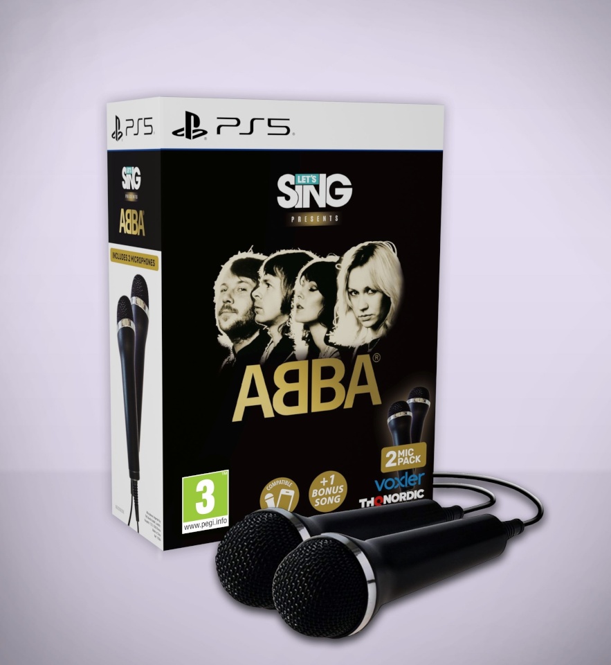 THQ Nordicu mäng Let's Sing Abba 2027 ja kaks mikrofoni (PS5)