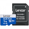 Lexar mälukaart microSD 1TB C10 A2 U3 V30 170MB/s sinine Plus