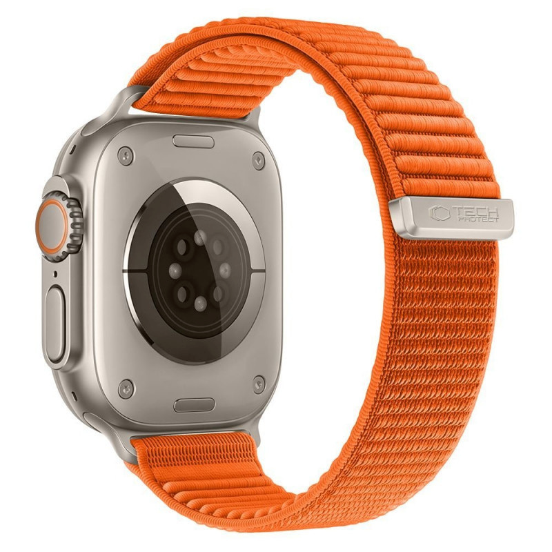 Tech-Protect kellarihm NylonLoop Apple Watch 44/45/46/49mm, oranž