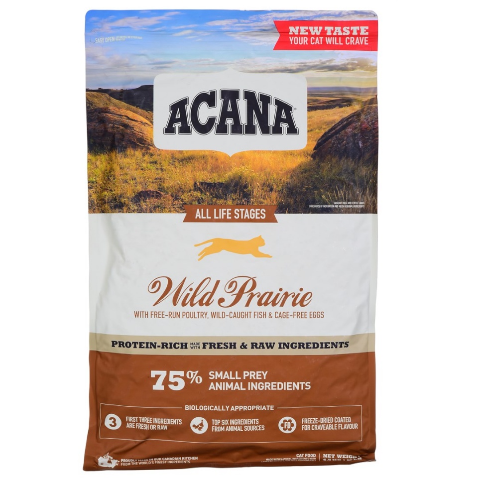 Acana kuivtoit kassile Wild Prairie Cat - Dry cat Food- 4,5kg