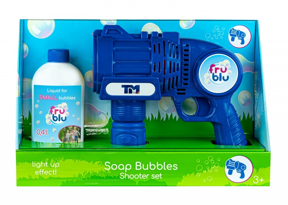 Tm Toys Set Bubbles Fru Blu Shooter + bubble liquid 0,4l