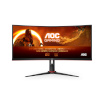 AOC monitor 86,4cm (34") CU34G2XP/BK 21:09 2xHDMI+2xDP+USB Curved Retail