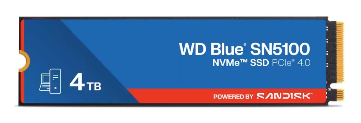 WD kõvaketas Western Digital 4TB sinine® SN5100 NVMe™ SSD