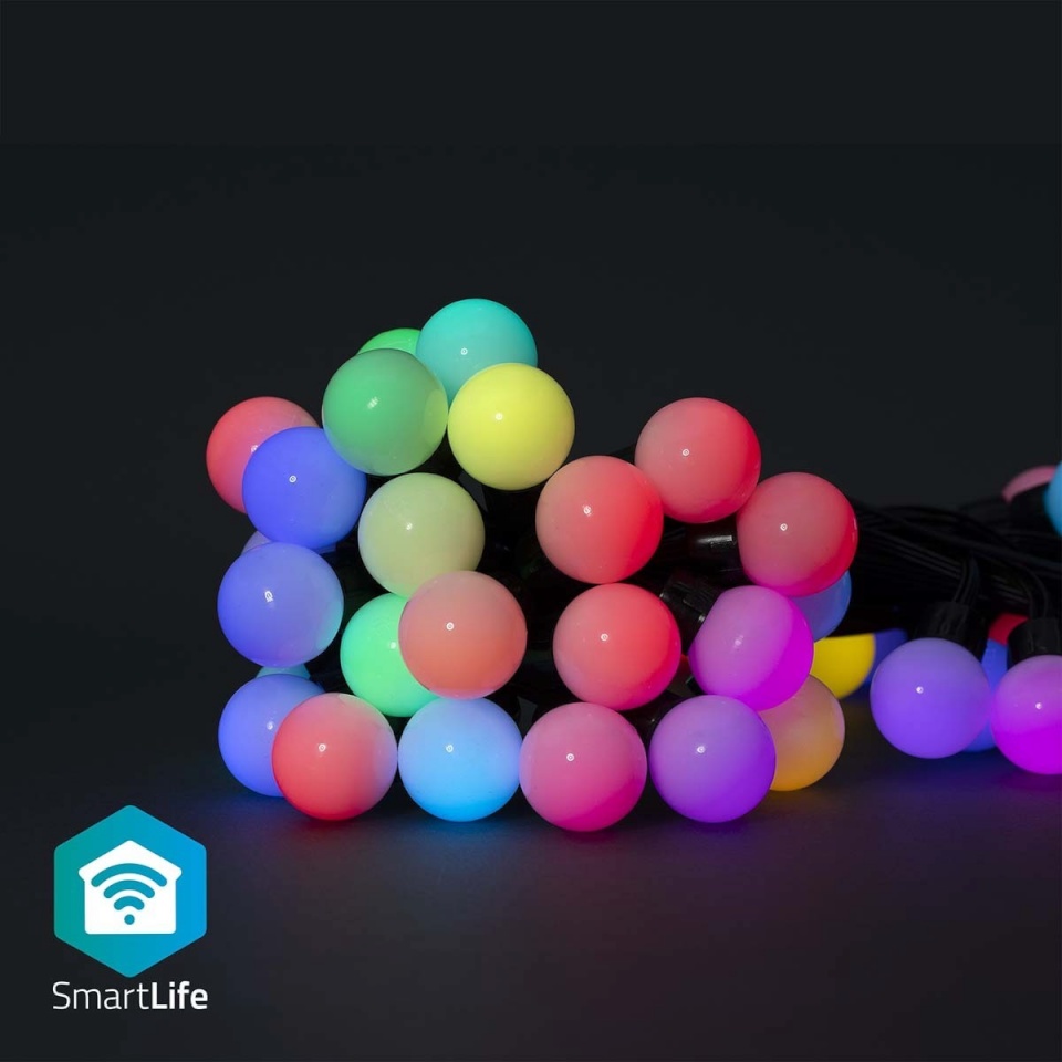 Nedis SmartLife Partylife dekoratiivvalgusti komplekt, 48 LED, RGB, WiFi, 10,8 m