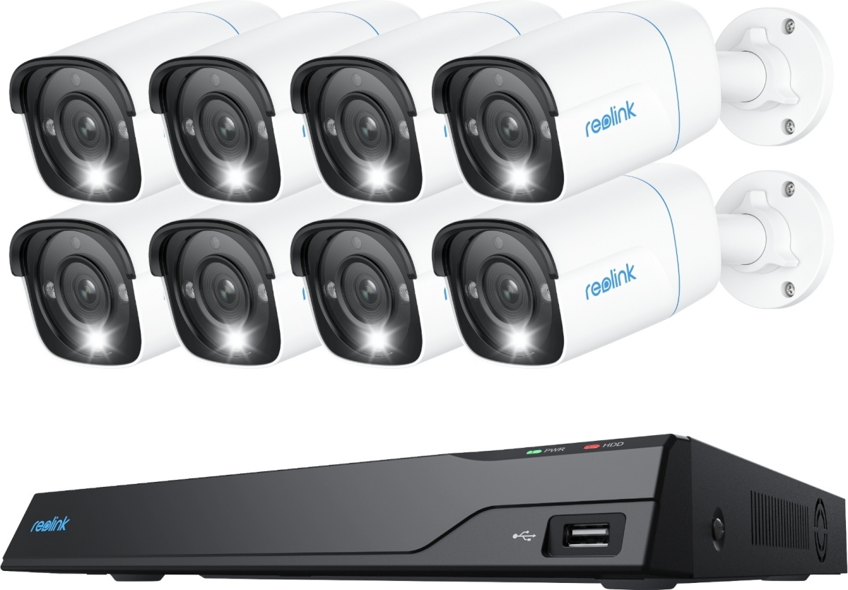 Reolink turvakaamera NVS16-8MB8 4K UltraHD PoE Surveillance System, valge