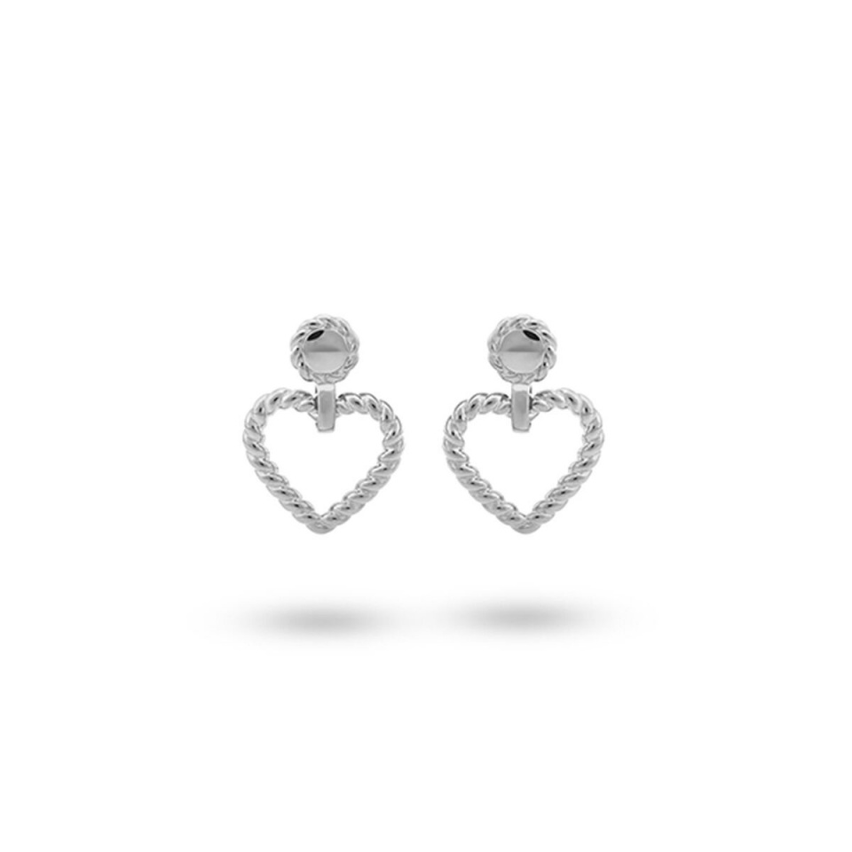 24KAE naiste kõrvarõngad 42405S Hõbedane