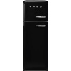 Smeg külmik FAB30LBL6 50-ndate stiil, 172cm, 222/72 l, 34dB, mehaaniline, vasak, must