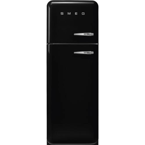 Smeg külmik FAB30LBL6 50-ndate stiil, 172cm, 222/72 l, 34dB, mehaaniline, vasak, must