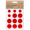 - Helkurkleepsud jalgrattale BOOKMAN Reflective Stickers for Bicycles, punased täpid