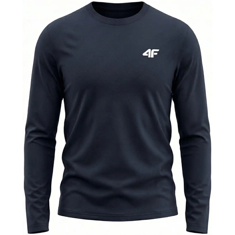 4F T-särk meestele Longsleeve M611 tumesinine 4FWMM00TLONM611 31S suurus XXL