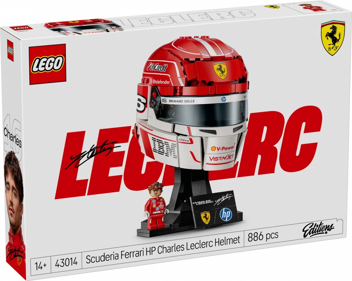 LEGO klotsid 43014 Editions Scuderia Ferrari HP Charles Leclerc Helm