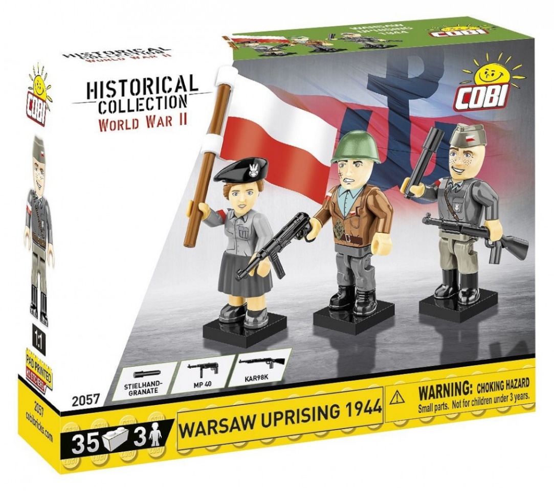 Cobi klotsid Historical Collection World War II /2057/ WARSAW UP RISING 1944 3Figures/35Blocks