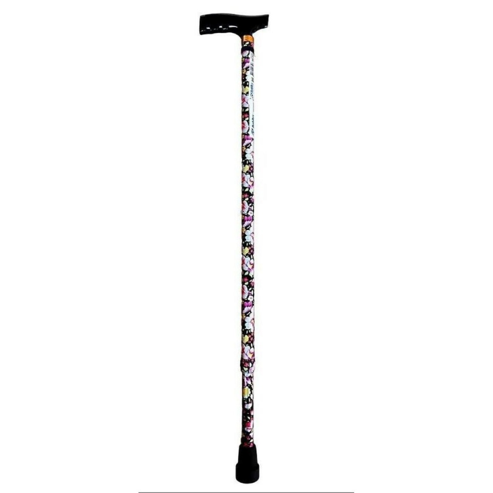 Mobilex jalutuskepp Flowers Walking Stick, must