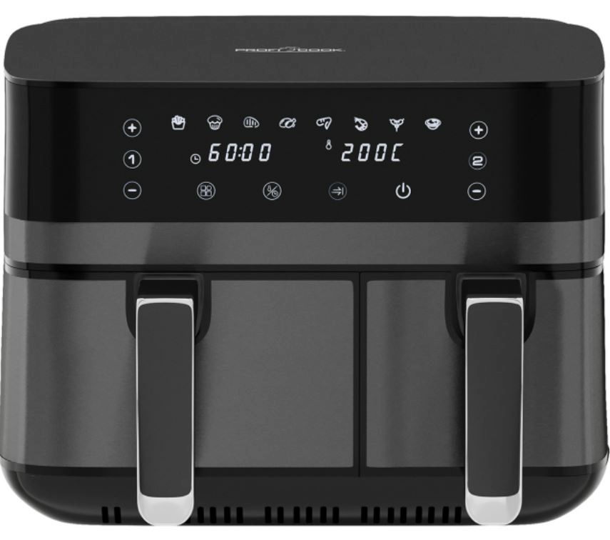 ProfiCook kuumaõhufritüür PCFR1295H Double Hot Air Fryer, must