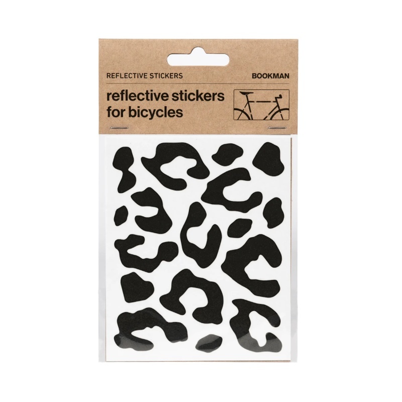- Helkurkleepsud jalgrattale BOOKMAN Reflective Stickers for Bicycles, must leopard